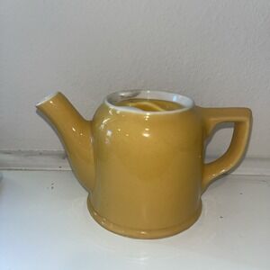 Vintage Hall‎ "Tea for One" Teapot with Lid Mustard Yellow